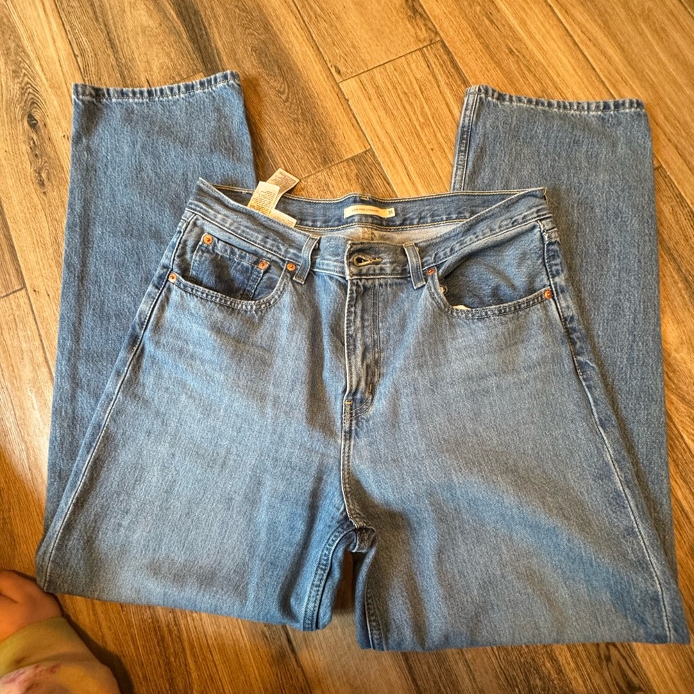 Levi's Blue Low Pro Straight Jeans